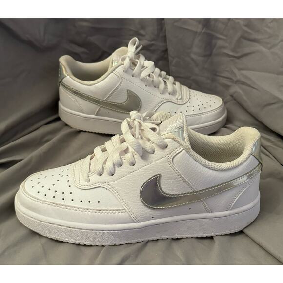 Women's Nike Court Vision Lo 7.5 White CW5596 100 - Picture 4 of 8